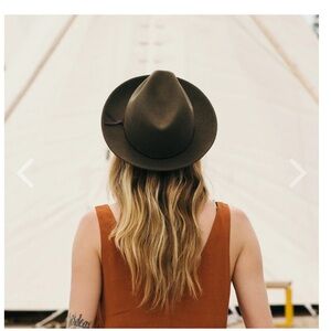 Yellow 108 wool Luke fedora size small